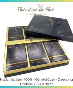 Nước hắc sâm dang gói