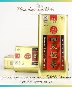 thái cực sâm, thiên sâm củ khô 600gr
